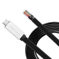 🔌 кабель консоли usb c moyina - микросхема ftdi, необходимый аксессуар для маршрутизаторов/коммутаторов cisco, netgear, ubiquity, tp-link - совместим с windows, mac, linux - 6 футов, черный логотип