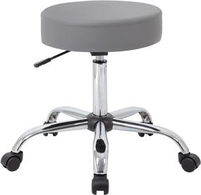 img 2 attached to 🪑 Enhance Your Workspace with the Boss Office Products Adjustable Upholstered Medical Stool in Grey