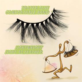 img 2 attached to 💥 FARRED Wholesale Faux Mink Lashes Bulk - 50 Boxes, 10 Styles of Eyelashes Volume Lashes - 10 Portable Individual Boxes, 10-20mm Mixed Natural Look Lash - 3D False Eyelashes