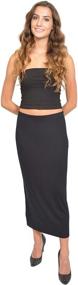 img 1 attached to Women's Stretch Comfort Black Skirt - Women's Clothing and Skirts