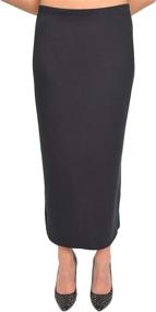 img 2 attached to Women's Stretch Comfort Black Skirt - Women's Clothing and Skirts