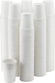 img 3 attached to 🥤 300-Pack 4 oz. White Paper Disposable Cups for Hot/Cold Drinks - Ideal for Water Coolers, Parties, or On-the-Go Coffee