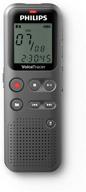 philips dvt1110 digital voicetracer audio recorder: capturing precise notes, 4 gb storage, pc connectivity, grey logo