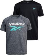 👕 футболки reebok для мальчиков с быстрой сушкой и высокой спортивной производительностью: оставайтесь прохладными и комфортными с этим набором из 2-х футболок! логотип