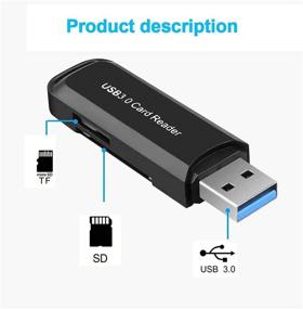 img 2 attached to 📸 BOYMXU USB 3.0 Memory Card Reader с крышкой для карты - 2 слота (SD и Micro SD) - Черный.