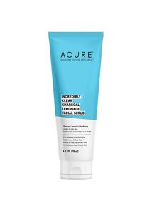 img 4 attached to 🍋 ACURE Clear Charcoal Lemonade Facial Scrub - 100% Vegan, Exfoliating & Detoxifying for Oily to Normal & Acne Prone Skin – Charcoal, Lemon & Blueberry – 4 Fl Oz (Packaging May Vary)