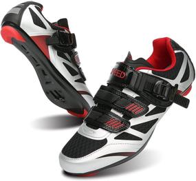 img 4 attached to AMESHON Cycling Peloton Compatible Numeric_11_Point_5 Men's Shoes for Athletic