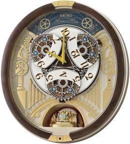 img 3 attached to 🕒 SEIKO Melodies in Motion QXM386BRHZ Wall Clock, 17.5 x 16 x 3.75 inches, Multi-Colored