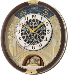 img 4 attached to 🕒 SEIKO Melodies in Motion QXM386BRHZ Wall Clock, 17.5 x 16 x 3.75 inches, Multi-Colored