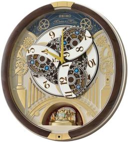 img 2 attached to 🕒 SEIKO Melodies in Motion QXM386BRHZ Wall Clock, 17.5 x 16 x 3.75 inches, Multi-Colored