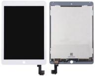 ipad air 2 a1566 a1567 lcd display touch screen digitizer assembly - white logo