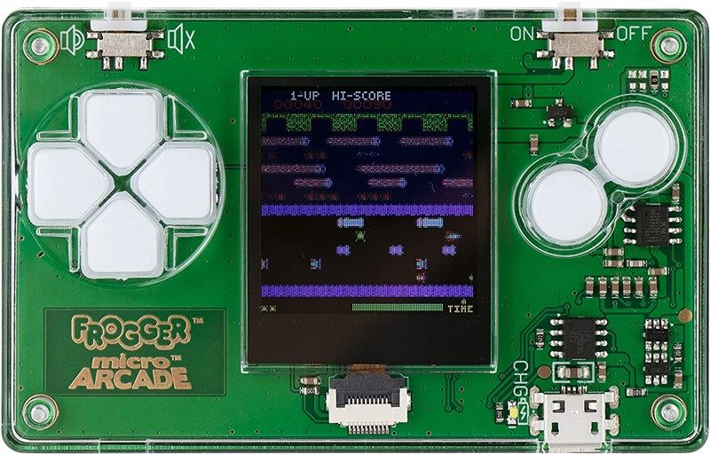 micro arcade 363 frogger 로고