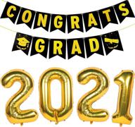 graduation decorations glittery congrats balloons logo