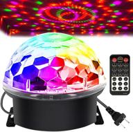 memzuoix sound activated disco ball party lights with remote control - big-size magic stage party light in 6 colors for halloween decorations, bar, wedding, home, and club логотип