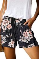 🩳 onlyshe women's casual drawstring pocketed shorts for summer: loose fit athletic sports short pants logo