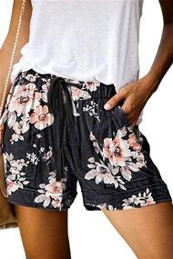 img 4 attached to 🩳 ONLYSHE Women's Casual Drawstring Pocketed Shorts for Summer: Loose Fit Athletic Sports Short Pants