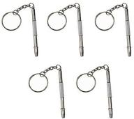 🔧 convenient optiplix mini 4-in-1 screwdriver keychain eyeglass repair kit - bundle of 5 packs logo