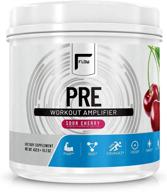 💪 flow supplements, sour cherry natural pre-workout powder: amplify workout, boost pump, vascularity, endurance, focus, energy - fully dosed, 30 servings logo