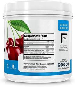 img 2 attached to 💪 Flow Supplements, Sour Cherry Natural Pre-Workout Powder: Amplify Workout, Boost Pump, Vascularity, Endurance, Focus, Energy - Fully Dosed, 30 Servings