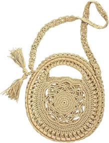 img 4 attached to 👜 Stylish Handmade Ayliss Crossbody Shoulder Handbags & Wallets: Exquisite Handwoven Designs for Women