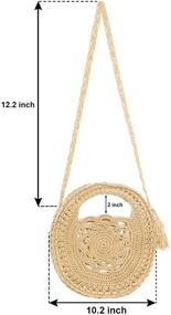 img 3 attached to 👜 Stylish Handmade Ayliss Crossbody Shoulder Handbags & Wallets: Exquisite Handwoven Designs for Women