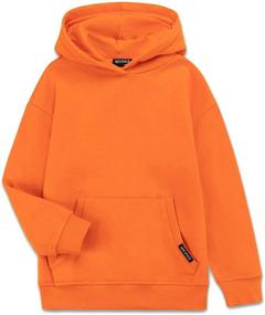 img 4 attached to 👕 DEESPACE Brushed Pullover Sweatshirt: Boys' Clothing for Ages 3 to 12 Years