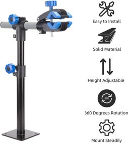 img 2 attached to 🚲 ROCKBROS Bike Repair Stand: Height Adjustable Wall-Mounted Workbench | Bike Maintenance Rack for Road and Mountain Bikes