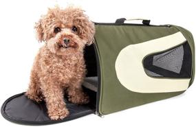 img 4 attached to 🐾 Optimized Foldable Zippered Mesh Pet Carrier Approved by Airlines