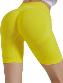 img 4 attached to 🩳 Chiphell 5-Inch High Waist Biker Shorts for Women with Butt Lift - Ideal for Workout, Running, Yoga, and Casual Wear