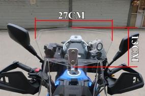 img 2 attached to Enhanced Visibility & Customizable Motorcycle Windshield Extension by HOZAN - Compatible with Majority of Motorbikes