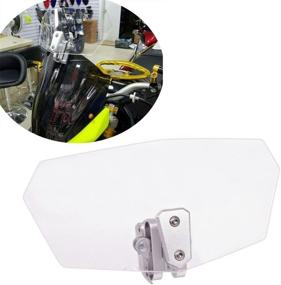 img 4 attached to Enhanced Visibility & Customizable Motorcycle Windshield Extension by HOZAN - Compatible with Majority of Motorbikes