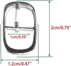 img 2 attached to Uxcell Rectangular Metallic Single Buckles