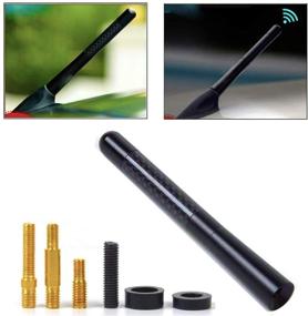 img 4 attached to 📻 Enhance Your Car's AM/FM Reception with the 4.7" Universal Carbon Fiber Aluminum Radio Antenna