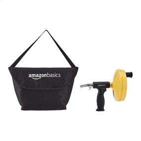img 3 attached to 🔧 Versatile 25-Foot Plumbing Snake & Storage Bag Combo by Amazon Basics