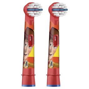 img 3 attached to 🪥 Disney Pixar Toy Story Oral-B Kids Extra Soft Replacement Brush Heads, Ages 3+, 2 count
