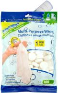 🧻 wysi multipurpose expandable wipes - 100 compressed tablets and travel tube - just add water logo