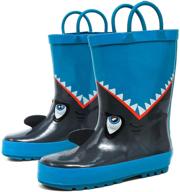 амавеи детские сапоги от дождя: стильные резиновые водонепроницаемые садовые туфли для мальчиков, девочек, малышей, маленьких детей и старших детей. логотип