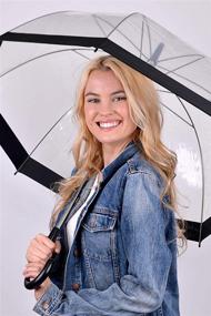 img 1 attached to 🌂 Premium See Thru Bubble Resistant Umbrella - Ideal Gift for Any Occasion!