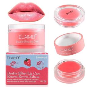 img 4 attached to Strawberry Lip Sleeping Mask: 2-in-1 Moisture-Infused Lip Scrub & Repairing Lip Balm for Younger Looking Lips