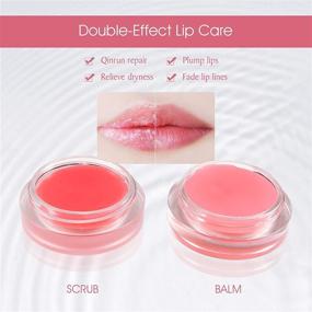img 1 attached to Strawberry Lip Sleeping Mask: 2-in-1 Moisture-Infused Lip Scrub & Repairing Lip Balm for Younger Looking Lips