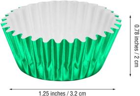 img 3 attached to 🧁 400-Pack Mini Cupcake Liners, Foil Baking Cups for Muffins and Cupcakes - 10 Vibrant Colors Included