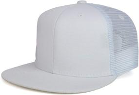 img 3 attached to Youth Stylish Structured Snapback Trucker Boys' Accessories in Hats & Caps