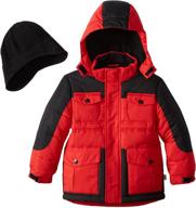 🧥 rothschild little heavyweight black large boys' jackets & coats: premium clothing for durability and style logo