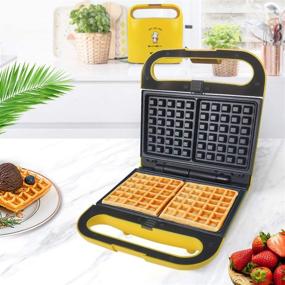 img 2 attached to 🥞 Versatile 3-in-1 Baking Plates for Health, Home, and Beyond: Doughnut, Waffle, Eggette Maker and More