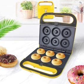 img 1 attached to 🥞 Versatile 3-in-1 Baking Plates for Health, Home, and Beyond: Doughnut, Waffle, Eggette Maker and More