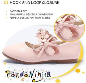 img 2 attached to 👠 PANDANINJIA Toddler Little Pearls Glitter Girls' Shoes: Sparkling Style and Comfort for Your Little Fashionista