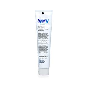 img 2 attached to Зубная паста без фторида Spry Xylitol, натуральный аромат мяты, против налета и зубного камня, 5 унций.