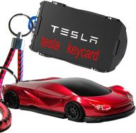 🔑 stylish tesla key card holder: keep your model 3/x/y key card secure and accessible with this cool car model key cover logo