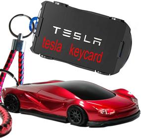 img 4 attached to 🔑 Stylish Tesla Key Card Holder: Keep Your Model 3/X/Y Key Card Secure and Accessible with this Cool Car Model Key Cover