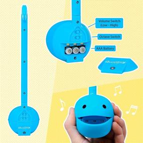 img 2 attached to Otamatone-Color Series: Versatile Japanese Electronic Musical Instrument Portable Synthesizer from Japan by Cube/Maywa Denki [English Version]-Regular Size, Blue